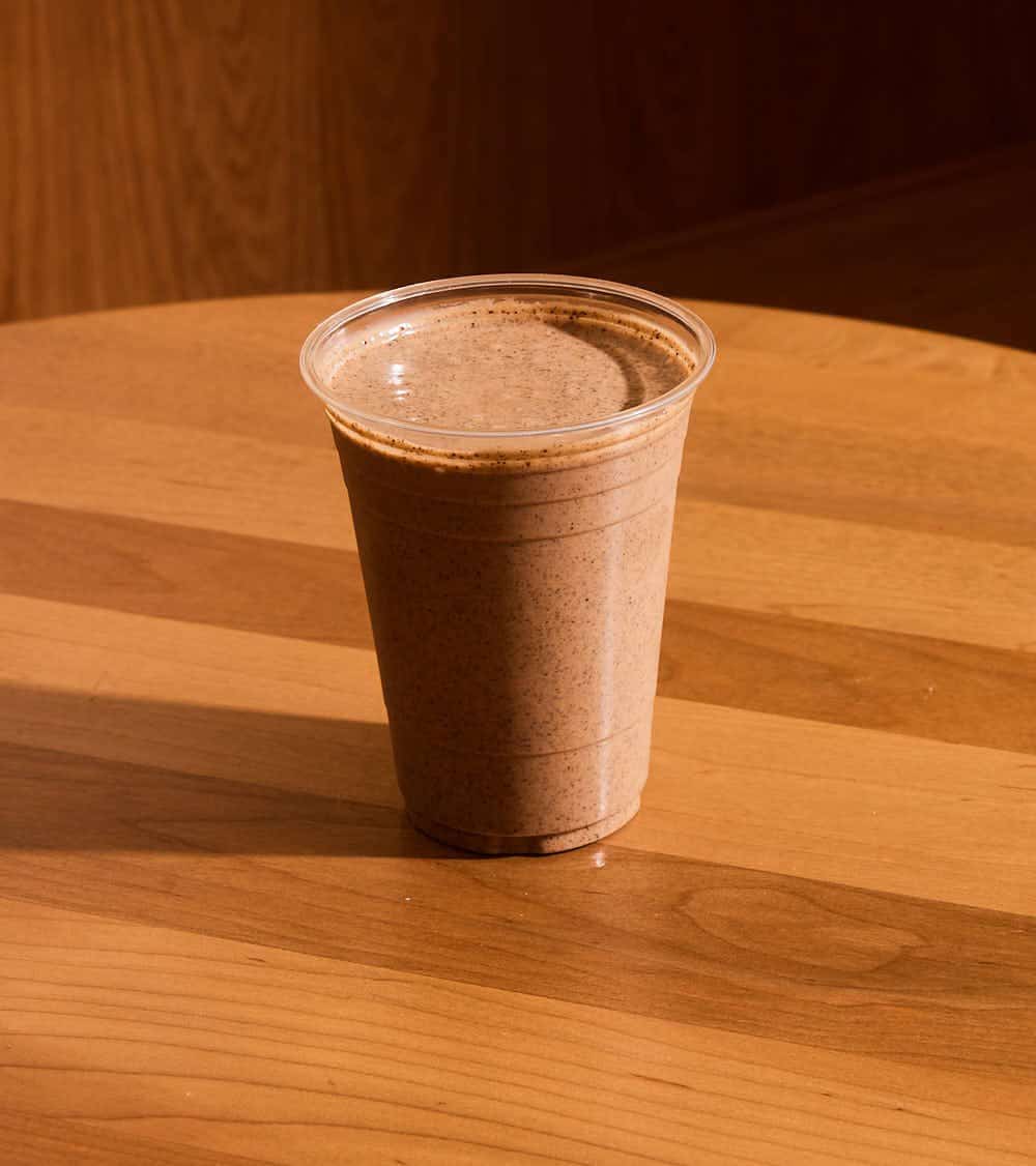 Dae Fuel coffee and peanut butter protein smoothie