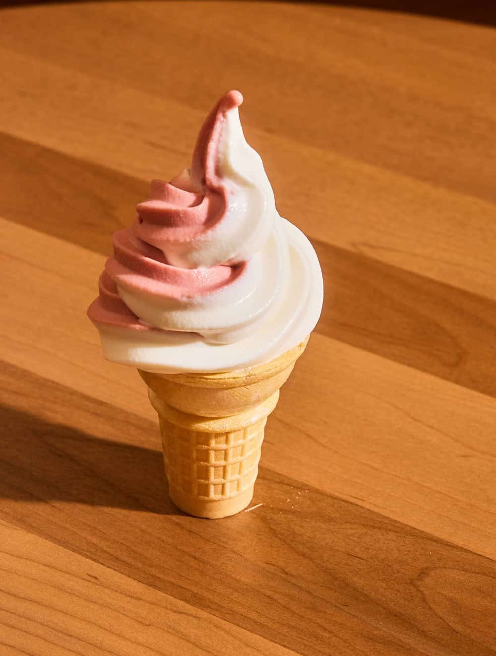 Strawberries n' Cream soft serve